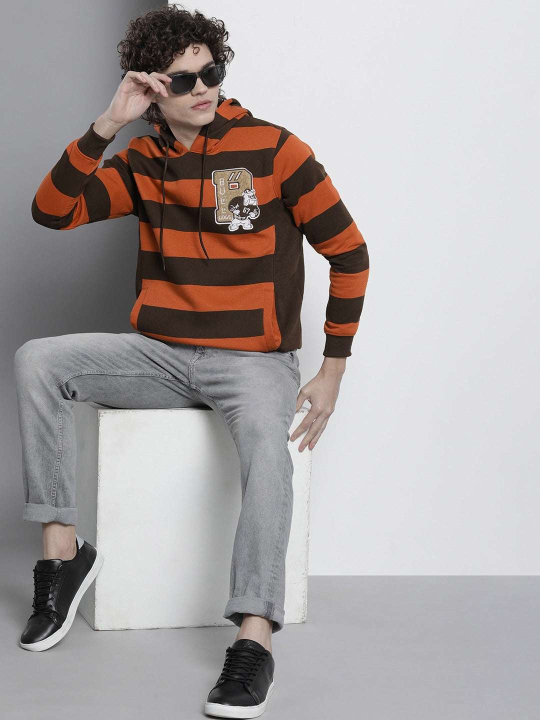 Men's Striped Regular Fit Sweatshirt