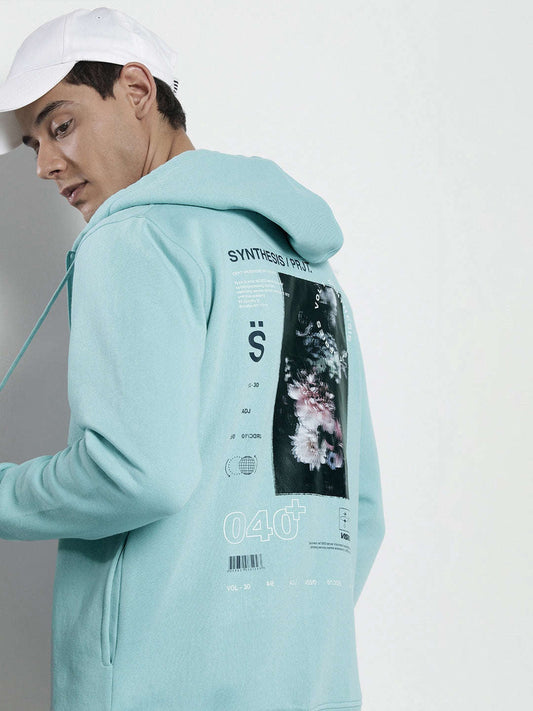 Men's Back Printed Regular Fit Sweatshirt