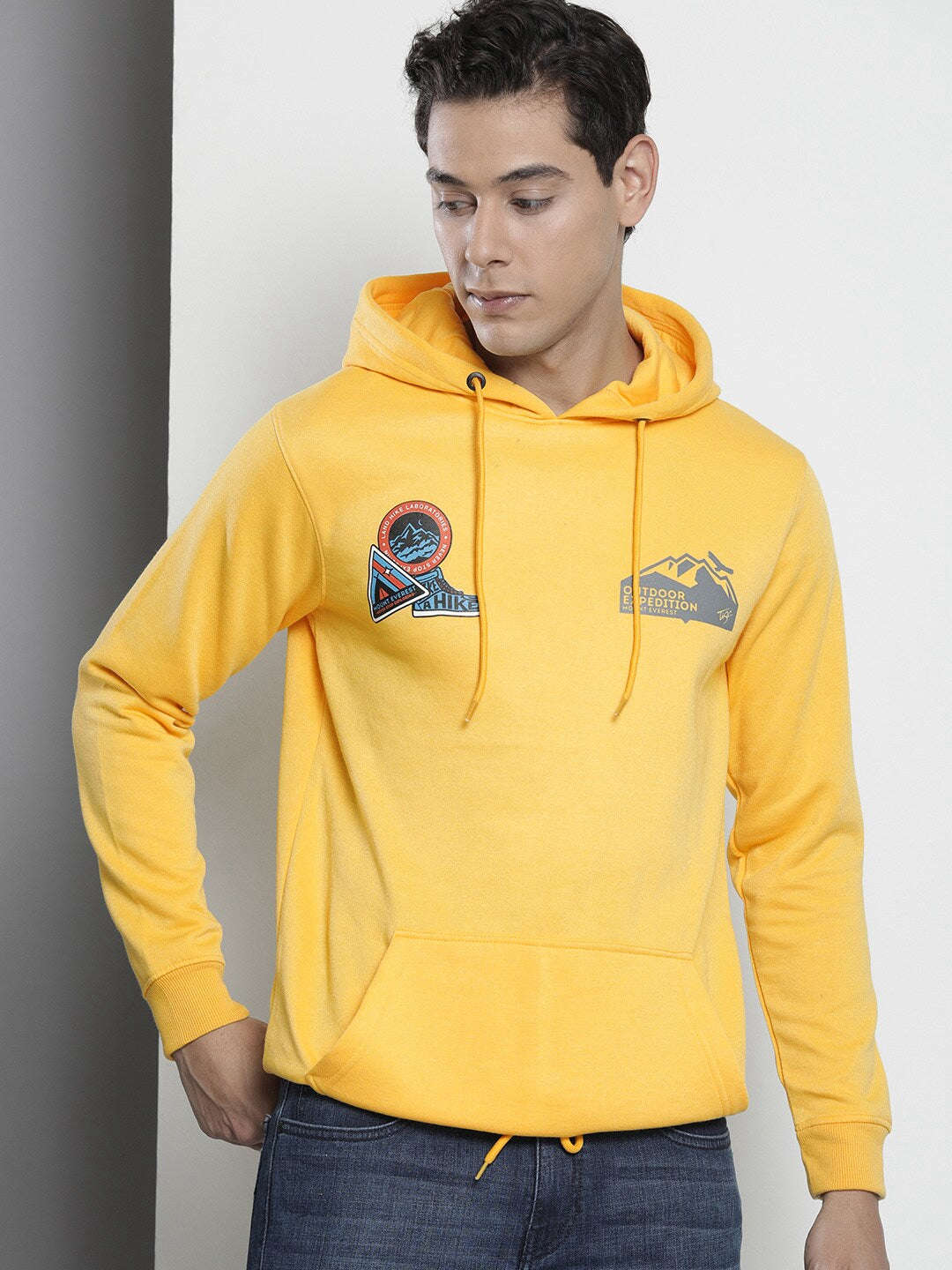 Men's Back Printed Regular Fit Sweatshirt