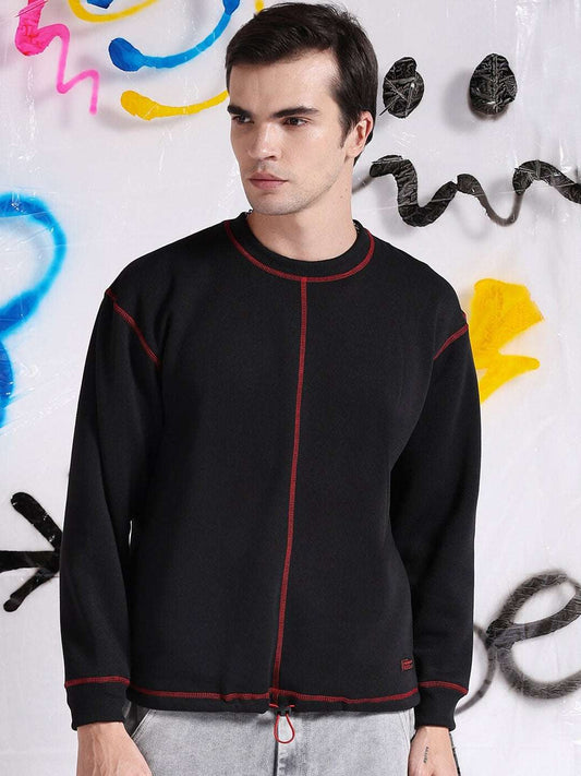 Men's Solid Relaxed Fit Sweatshirt