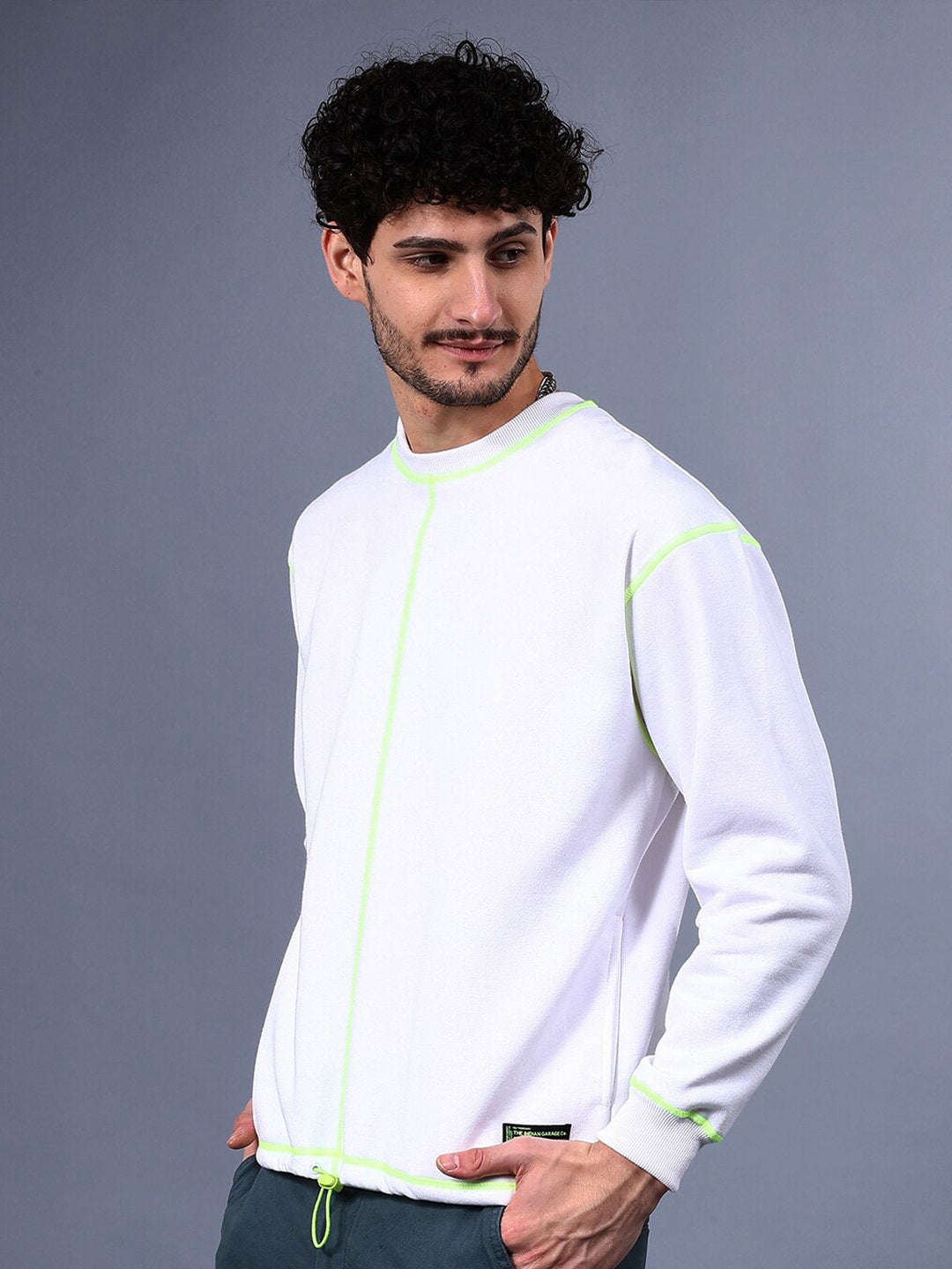 Men's Solid Relaxed Fit Sweatshirt