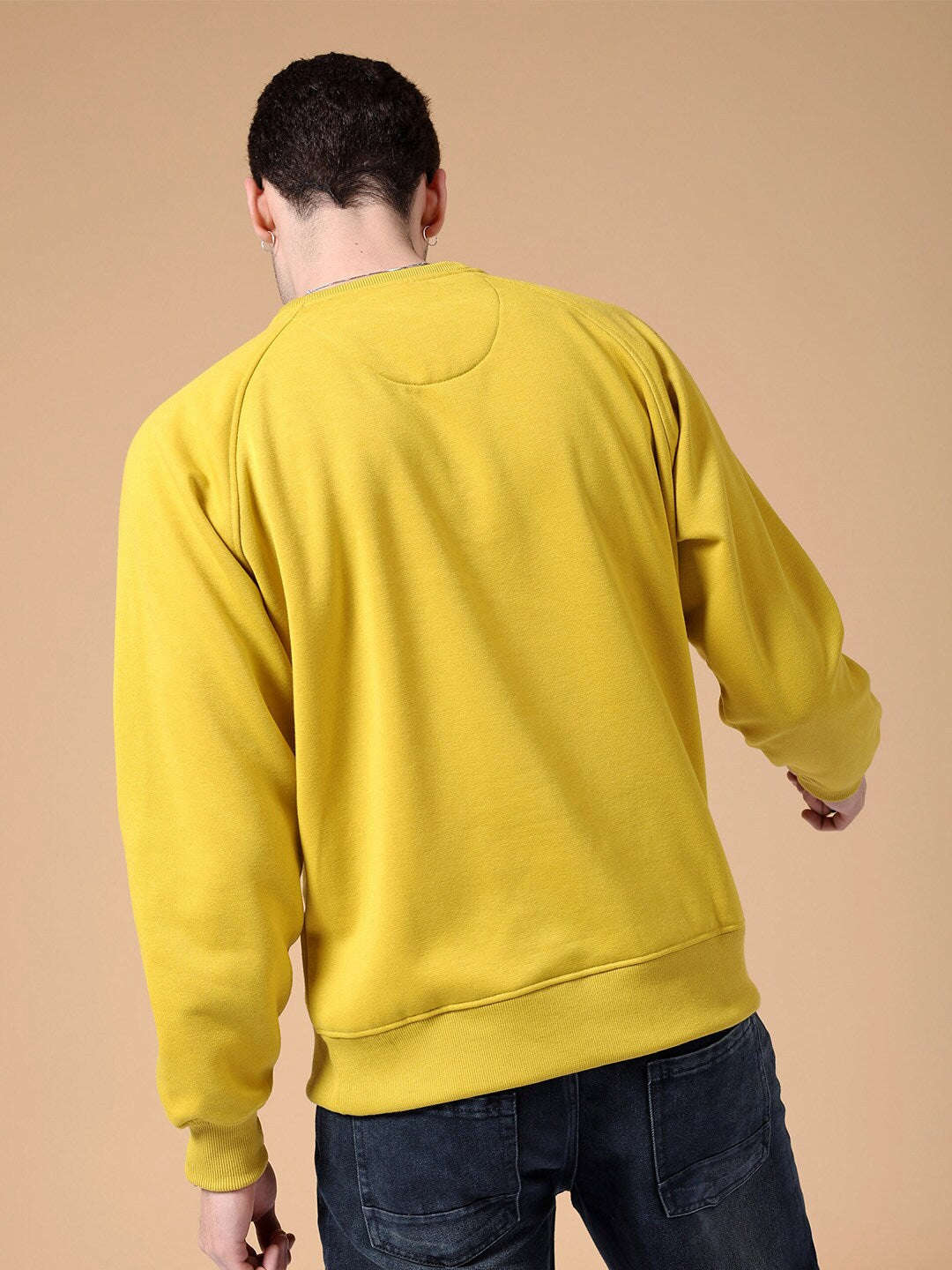 Men's Solid Oversized Sweatshirt