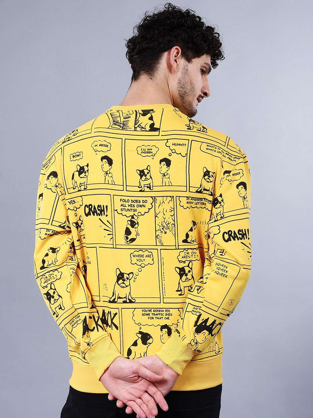 Men's Printed Oversized Sweatshirt