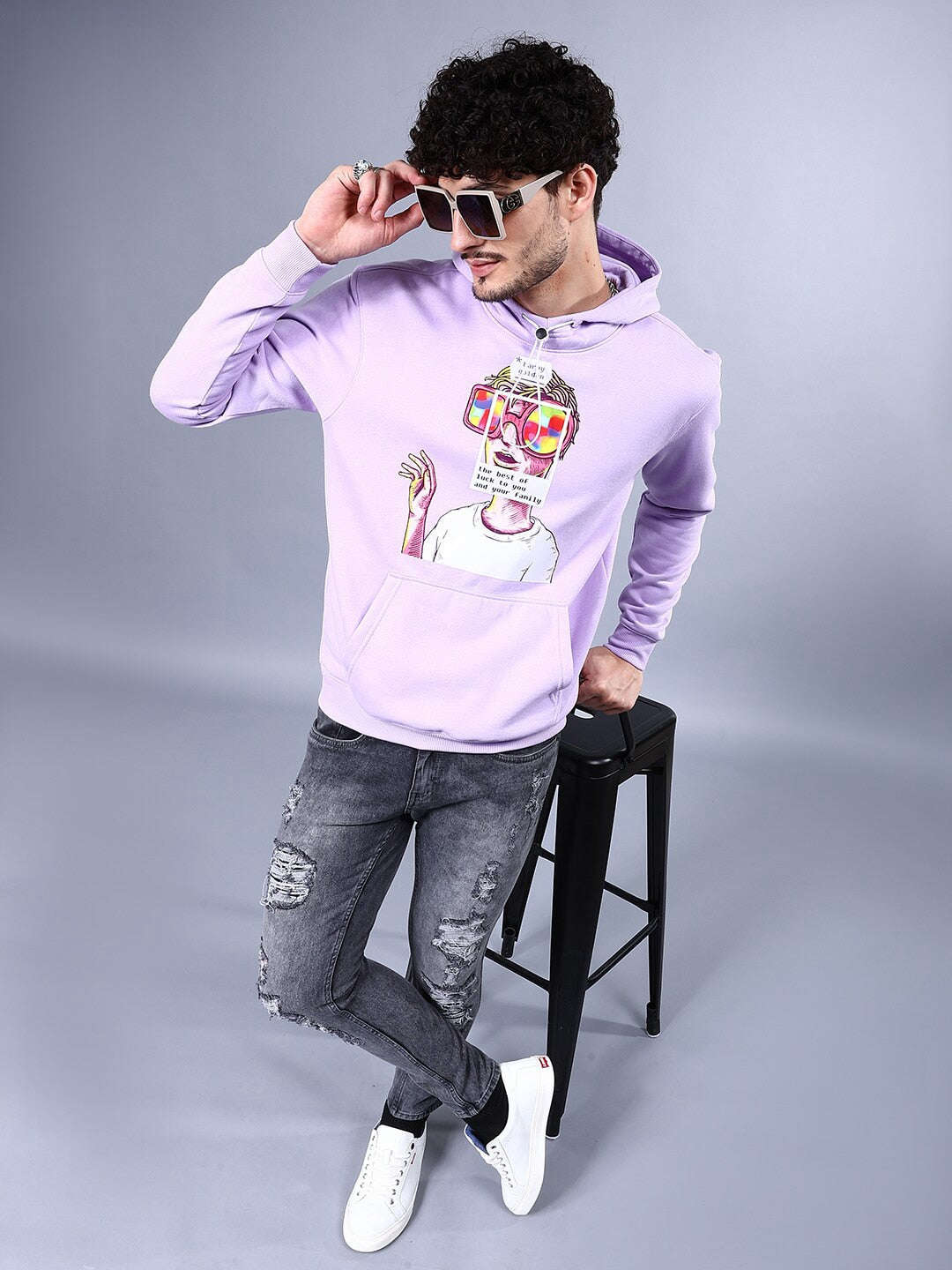 Men's Printed Relaxed Fit Sweatshirt