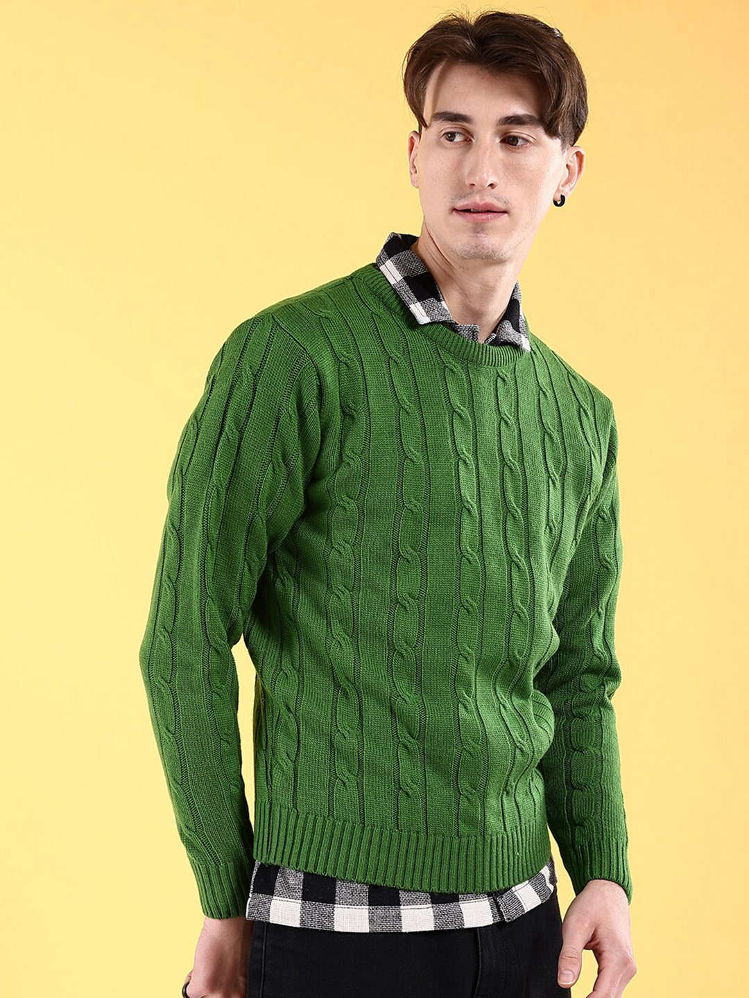 Men's Knitted Regular Fit Sweater