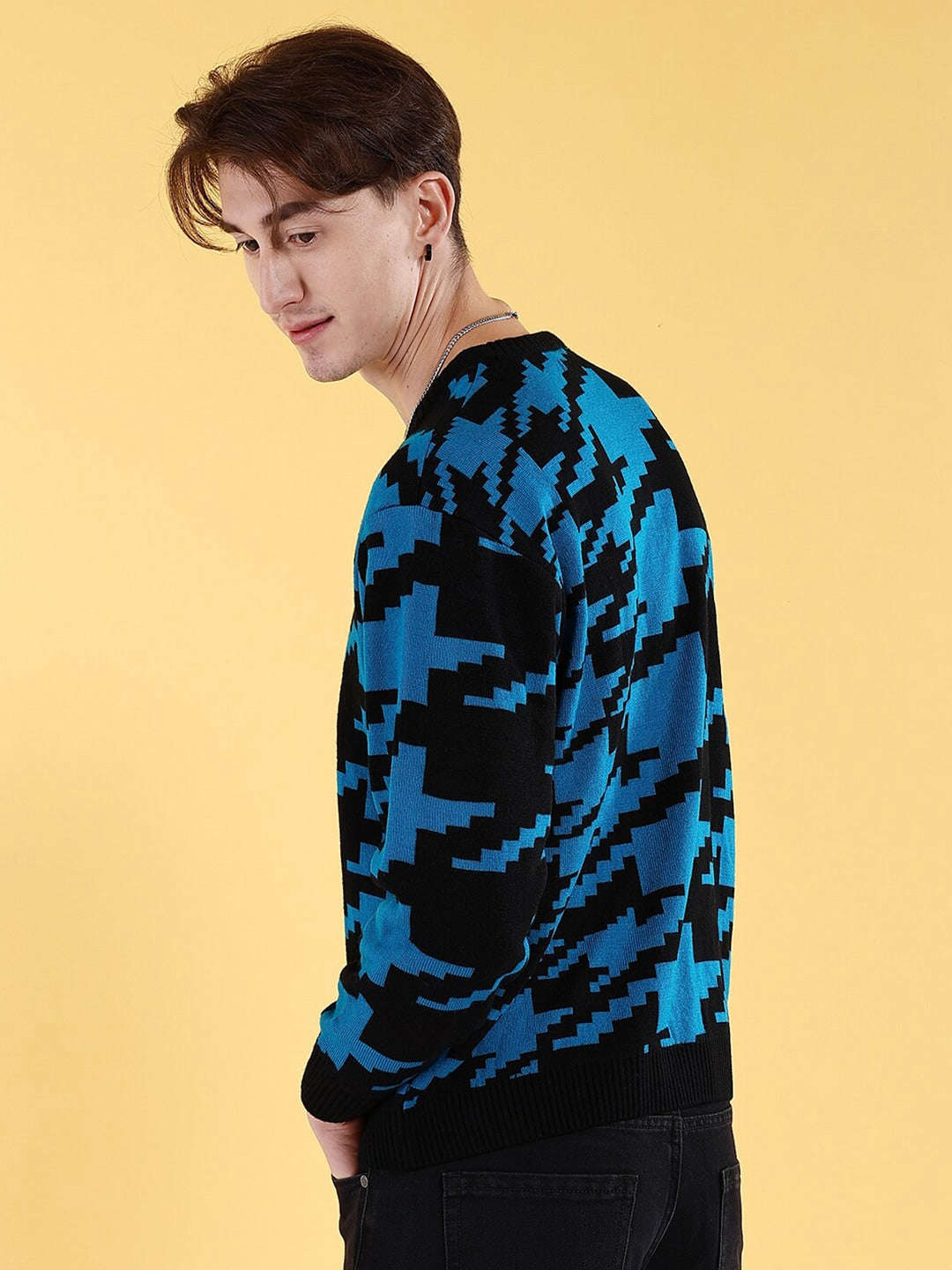 Men's Printed Oversized Sweater