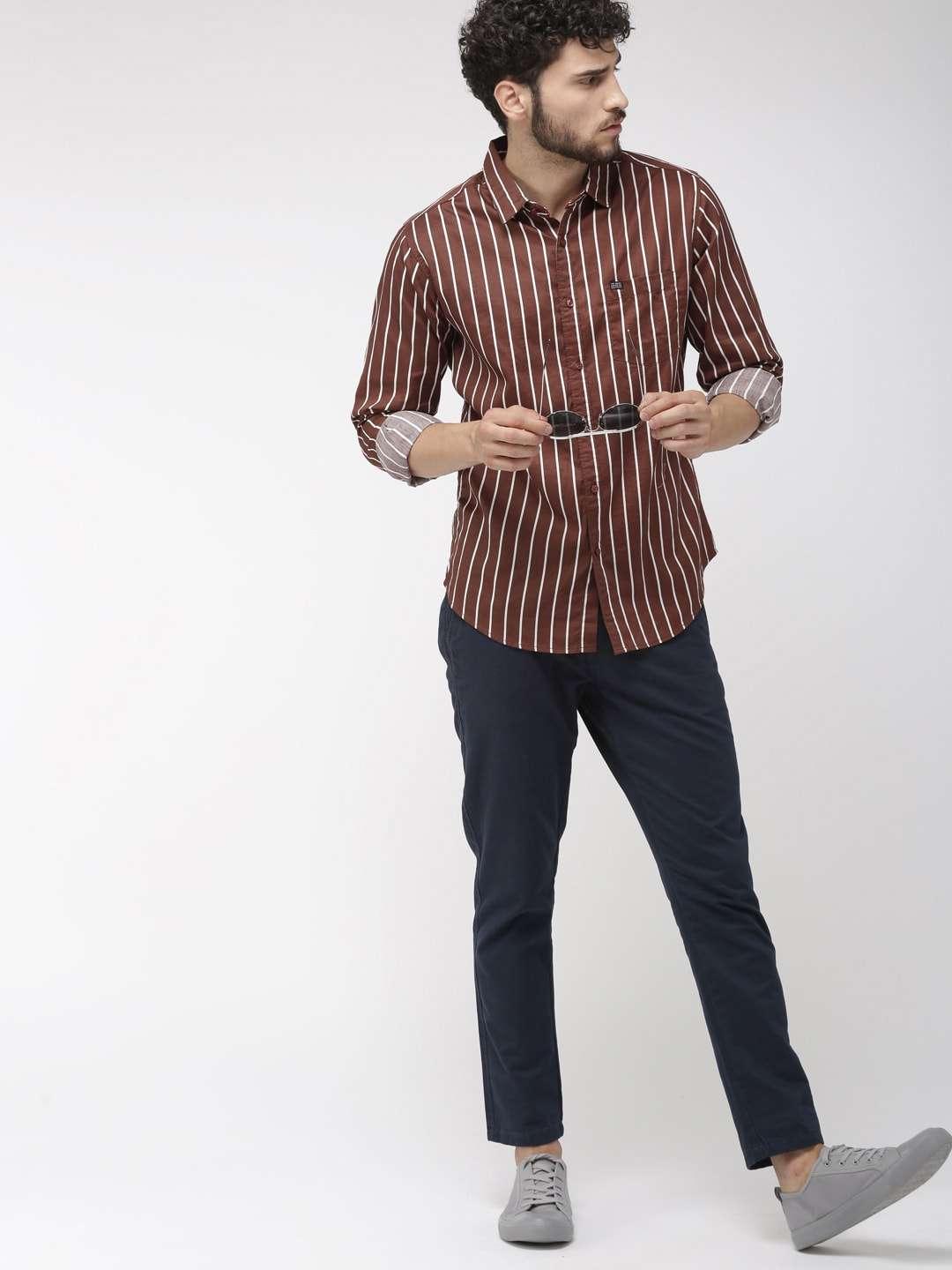 Men's Casual Striped Shirt