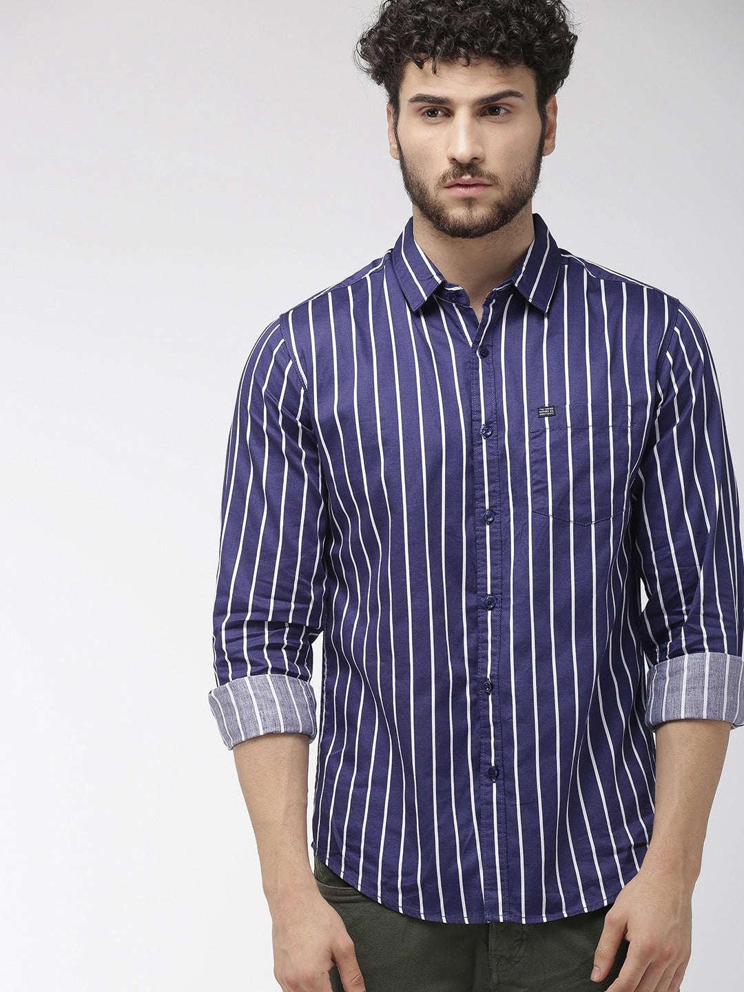 Men's Casual Striped Shirt