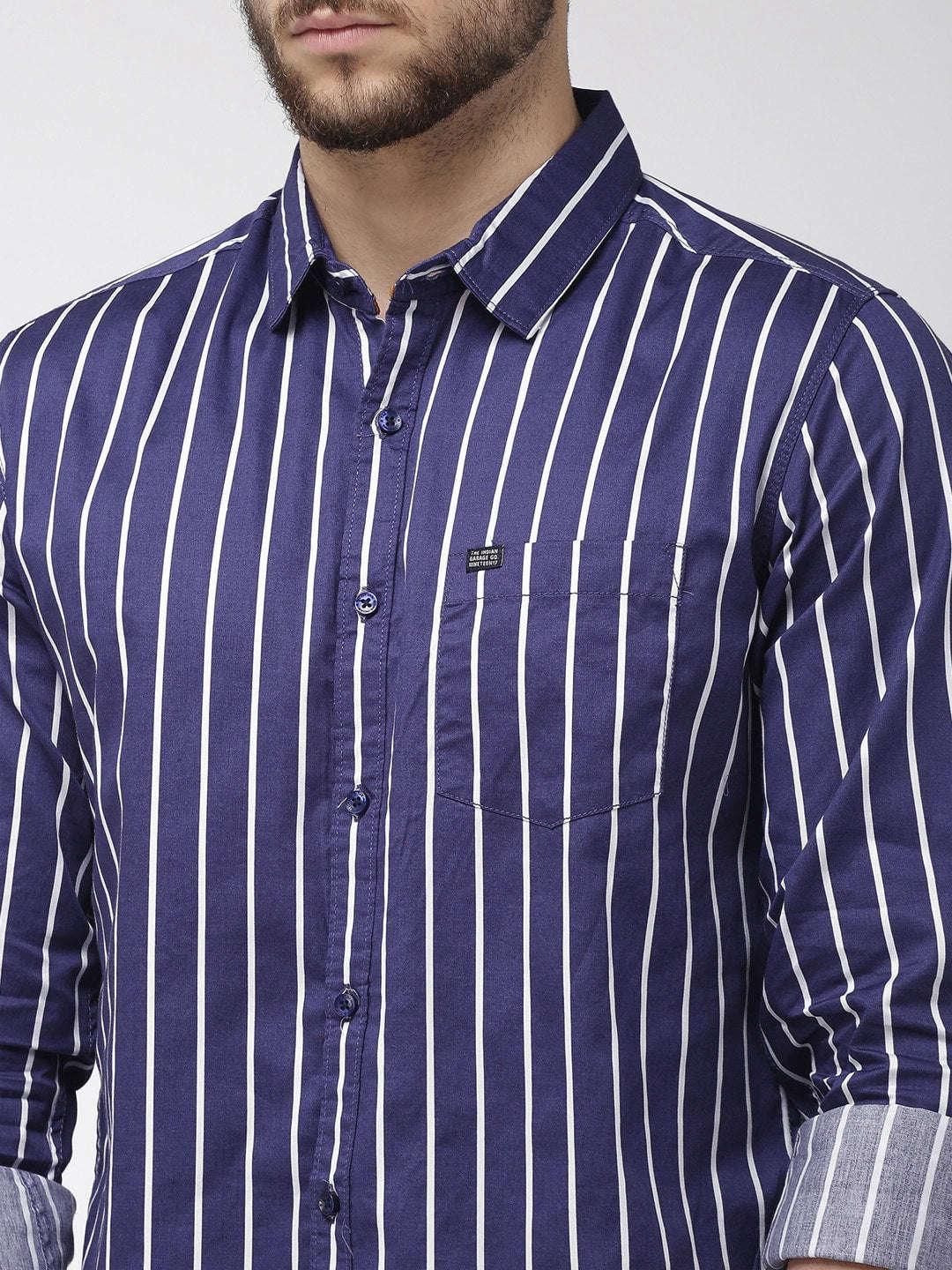 Men's Casual Striped Shirt