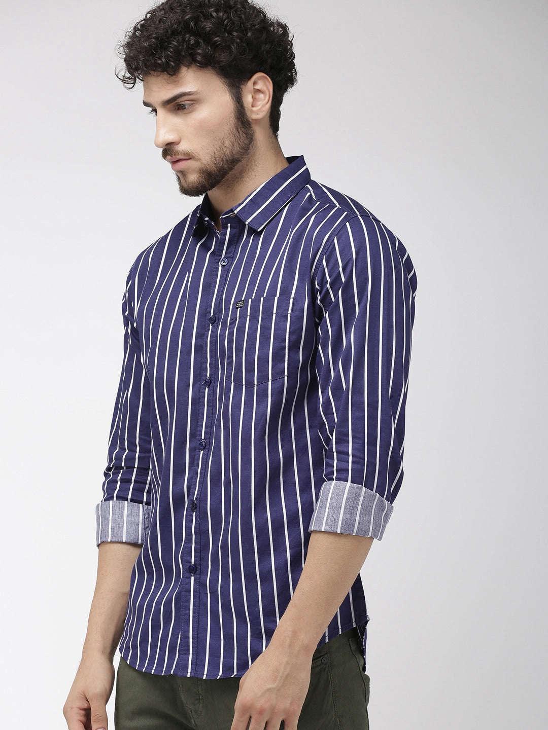 Men's Casual Striped Shirt