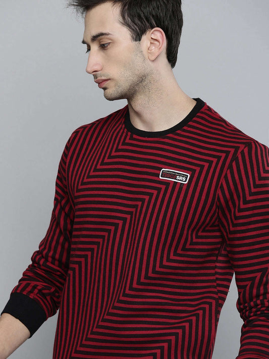 Men's Striped Regular Fit Sweatshirt