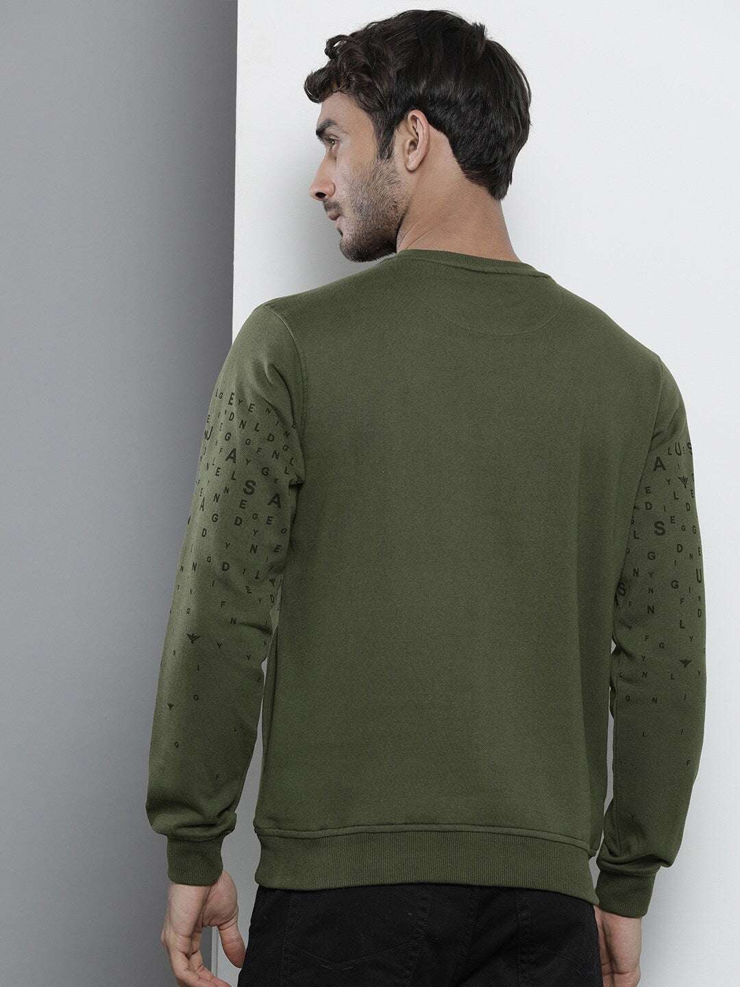 Men's Printed Regular Fit Sweatshirt