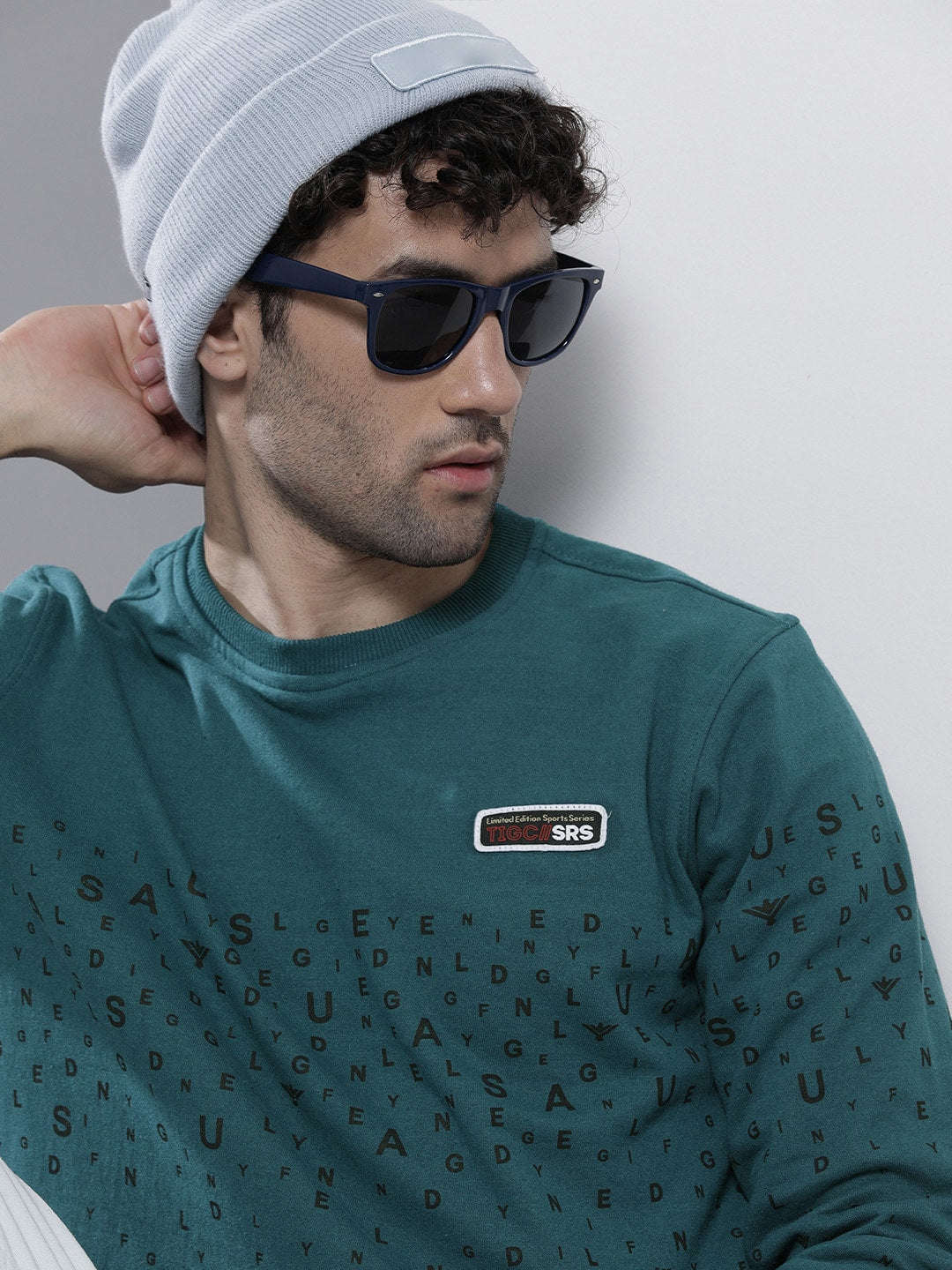 Men's Printed Regular Fit Sweatshirt