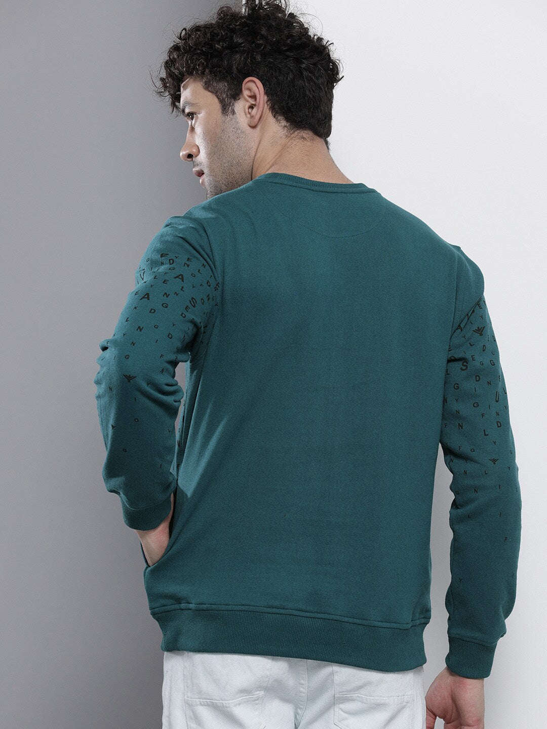 Men's Printed Regular Fit Sweatshirt