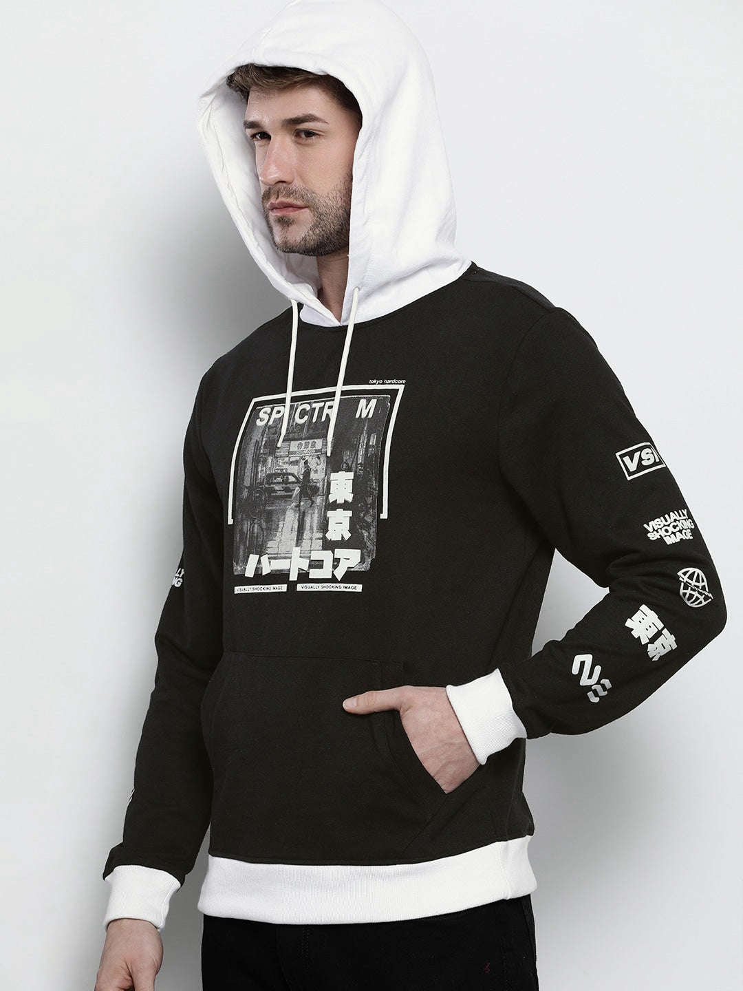 Men's Printed Regular Fit Sweatshirt