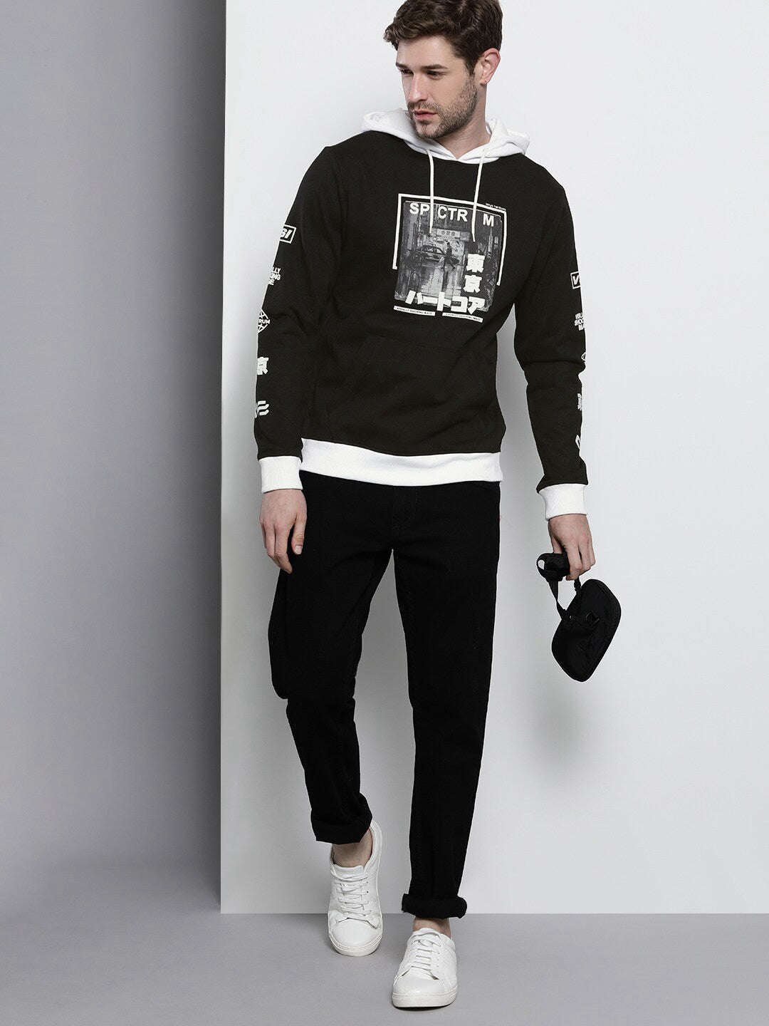 Men's Printed Regular Fit Sweatshirt