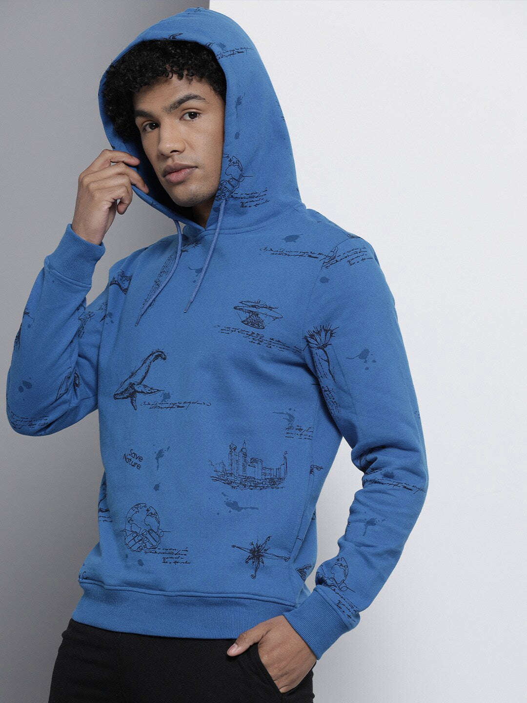 Men's Printed Regular Fit Sweatshirt