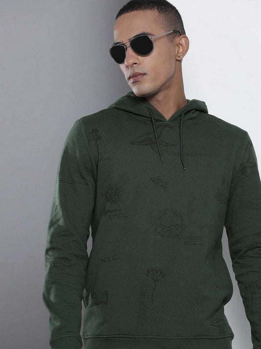 Men's Printed Regular Fit Sweatshirt