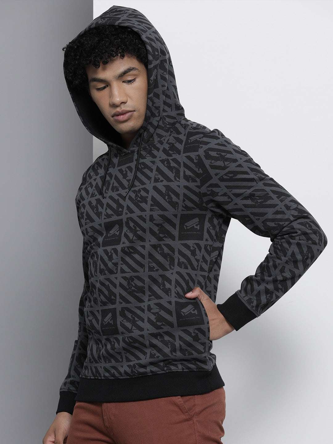 Men's Printed Regular Fit Sweatshirt