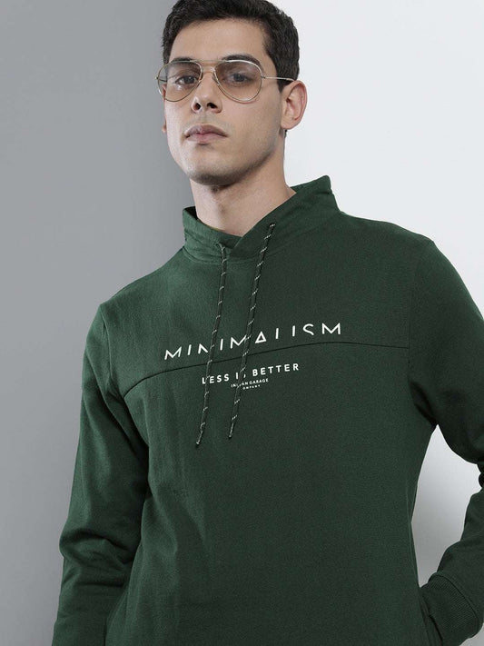 Men's Typographic Printed Regular Fit Sweatshirt