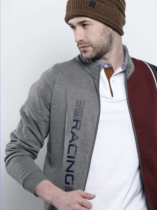 Men's Colourblocked Regular Fit Sweatshirt