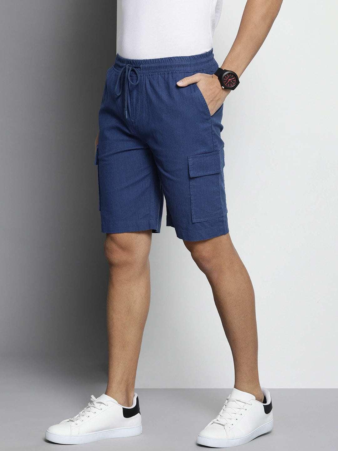 Men's Linen Cargo Shorts