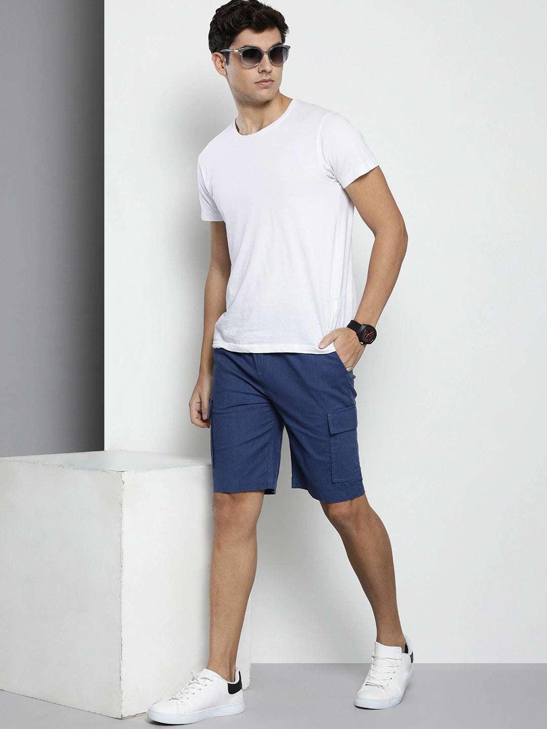 Men's Linen Cargo Shorts