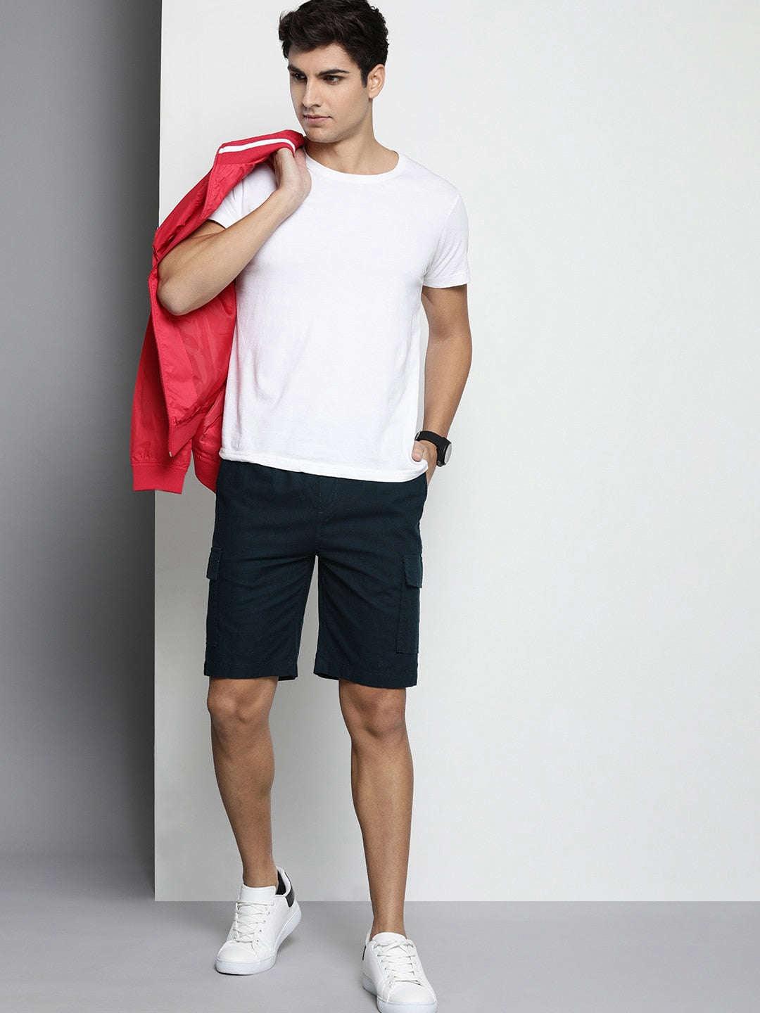 Men's Linen Cargo Shorts