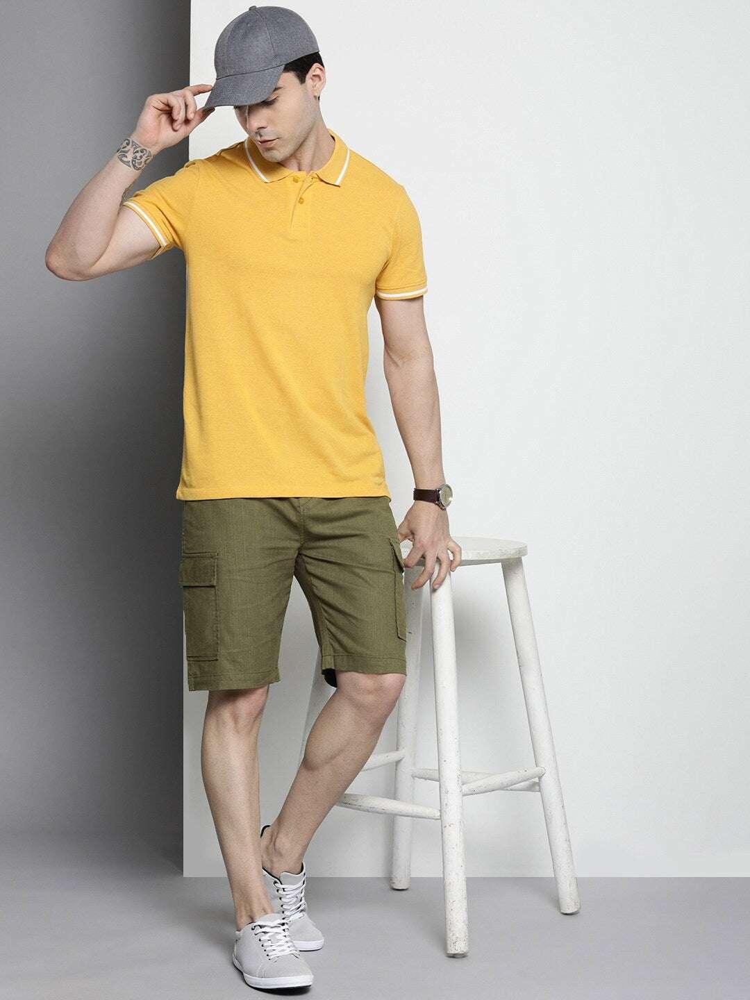 Men's Linen Cargo Shorts