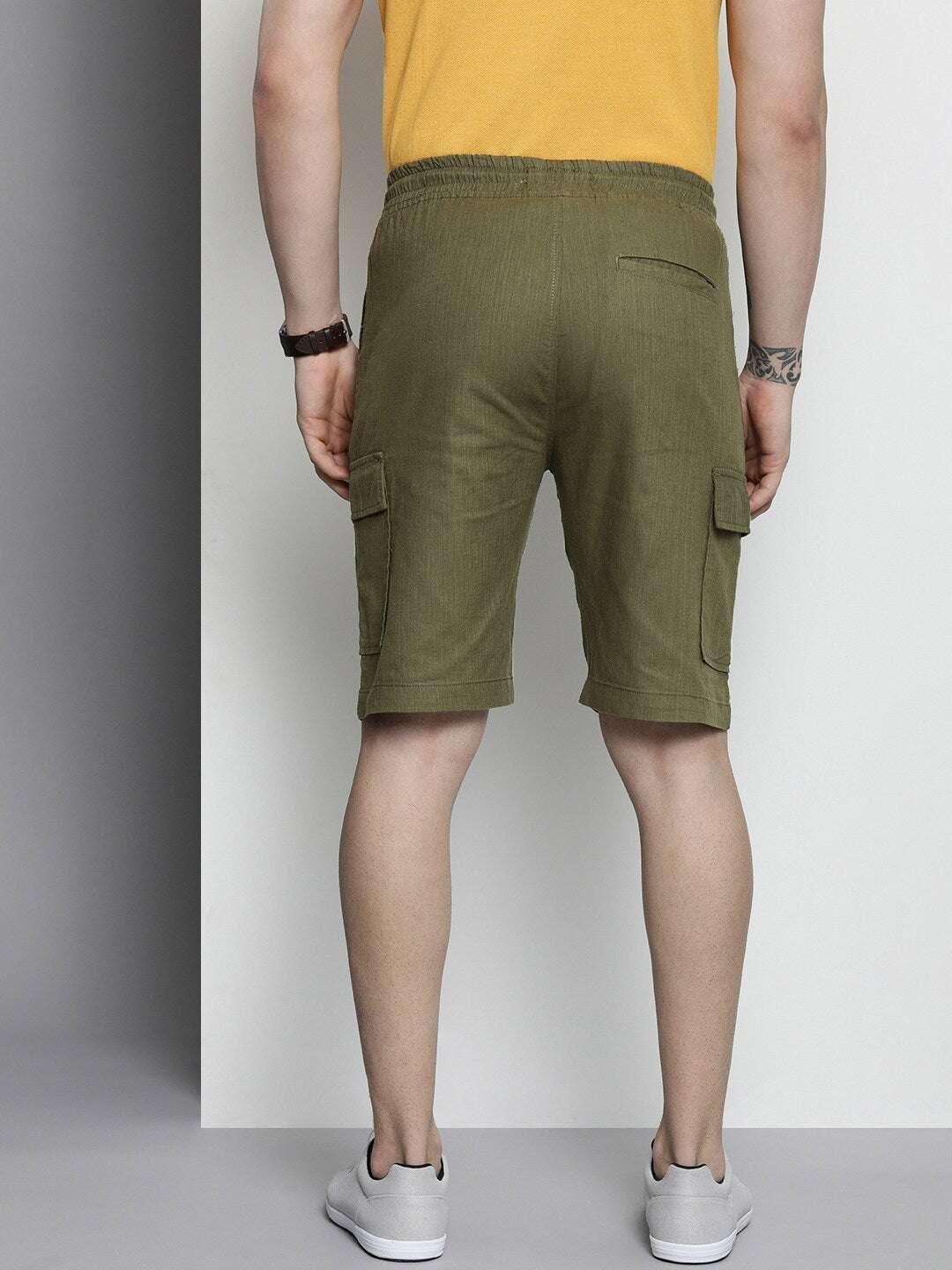 Men's Linen Cargo Shorts