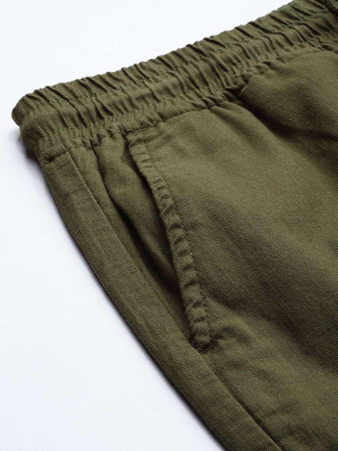 Men's Linen Cargo Shorts