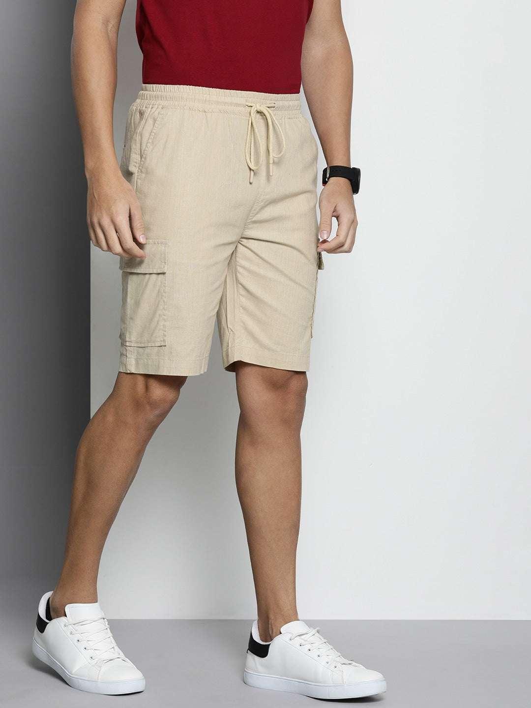 Men's Linen Cargo Shorts