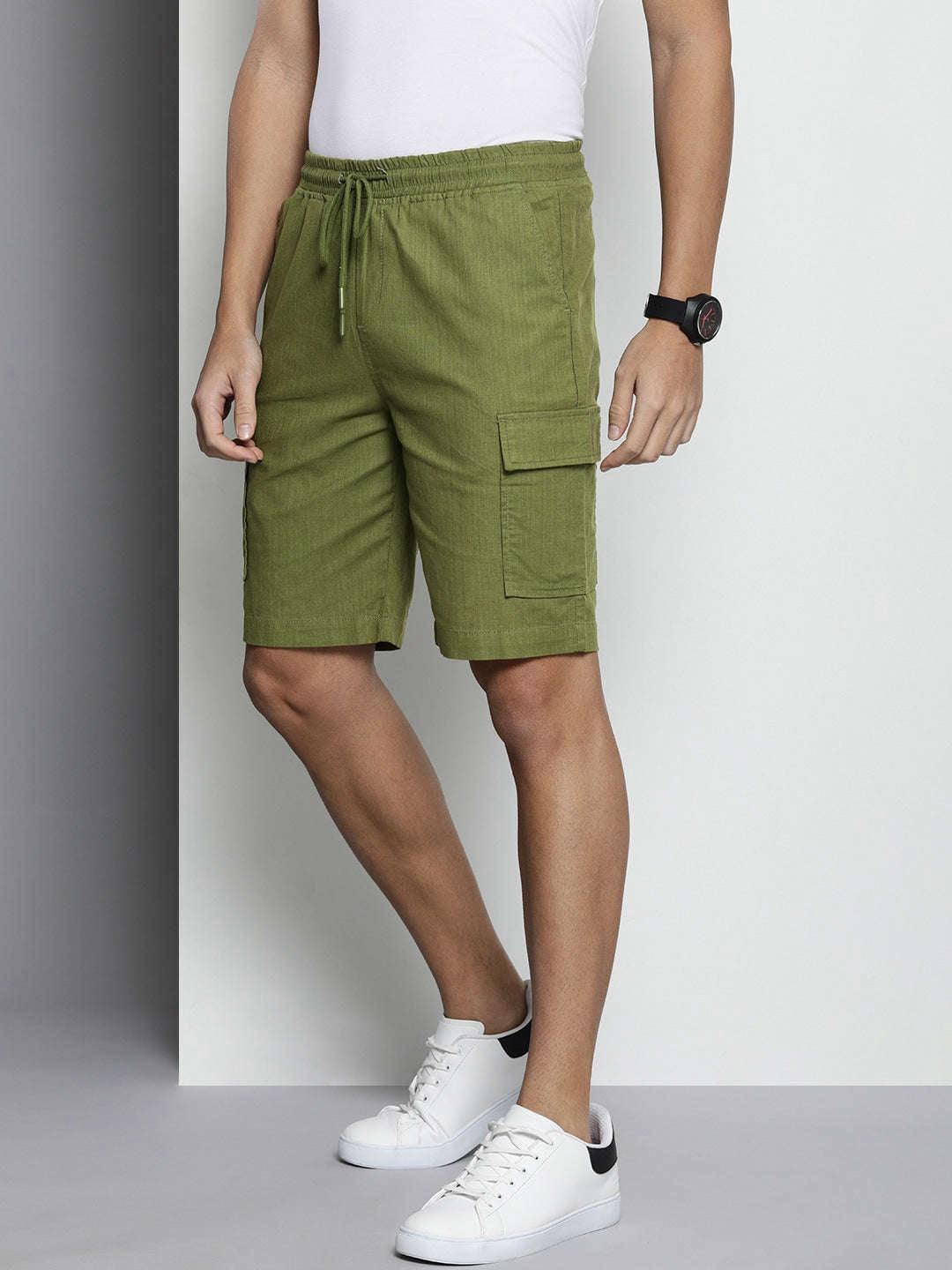 Men's Linen Cargo Shorts