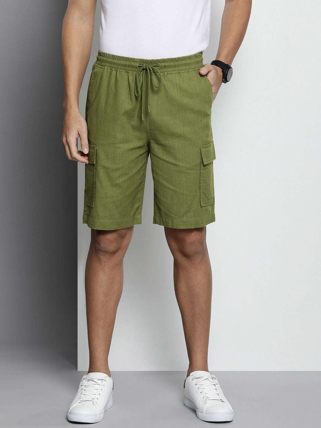 Men's Linen Cargo Shorts