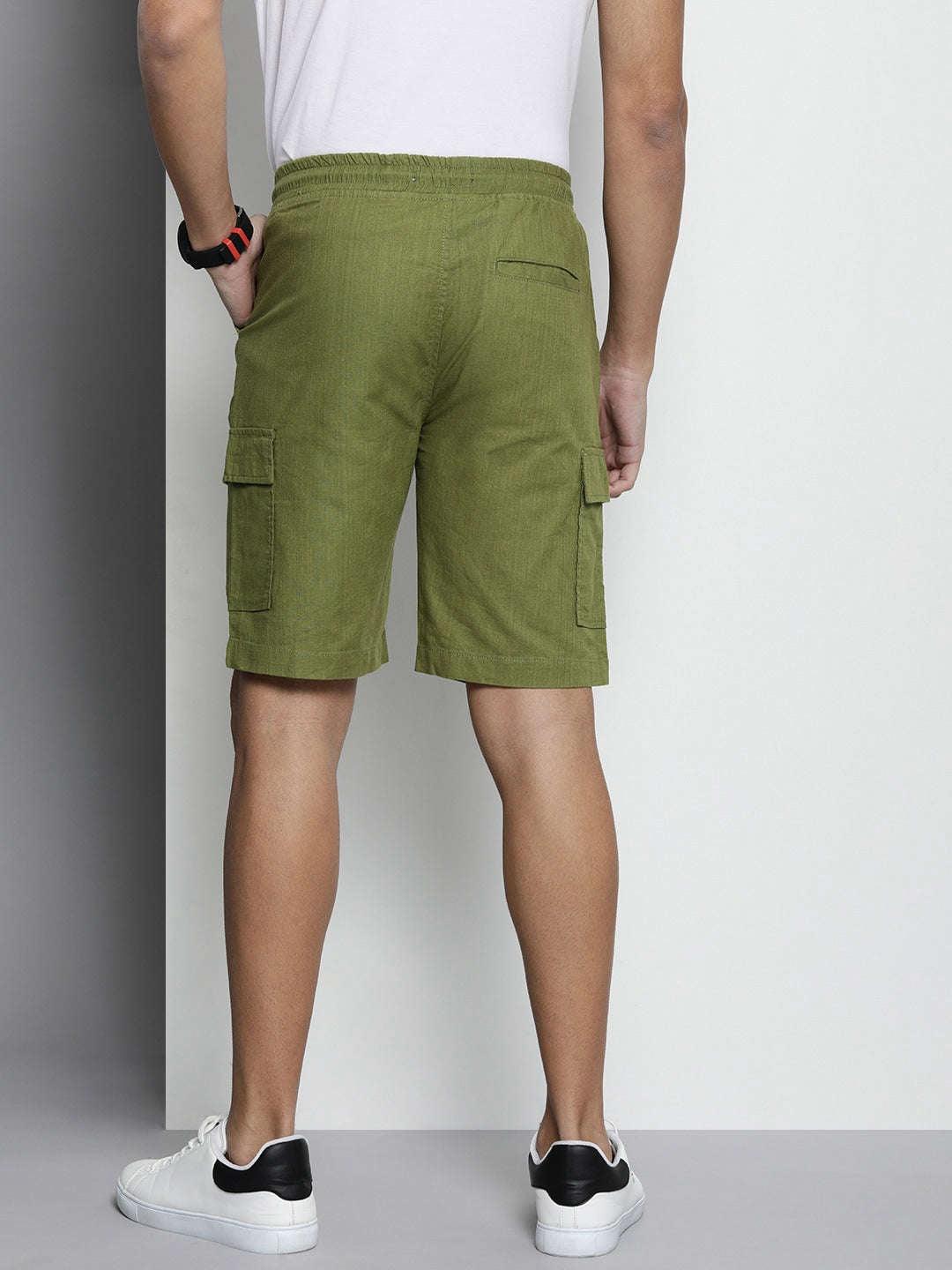 Men's Linen Cargo Shorts