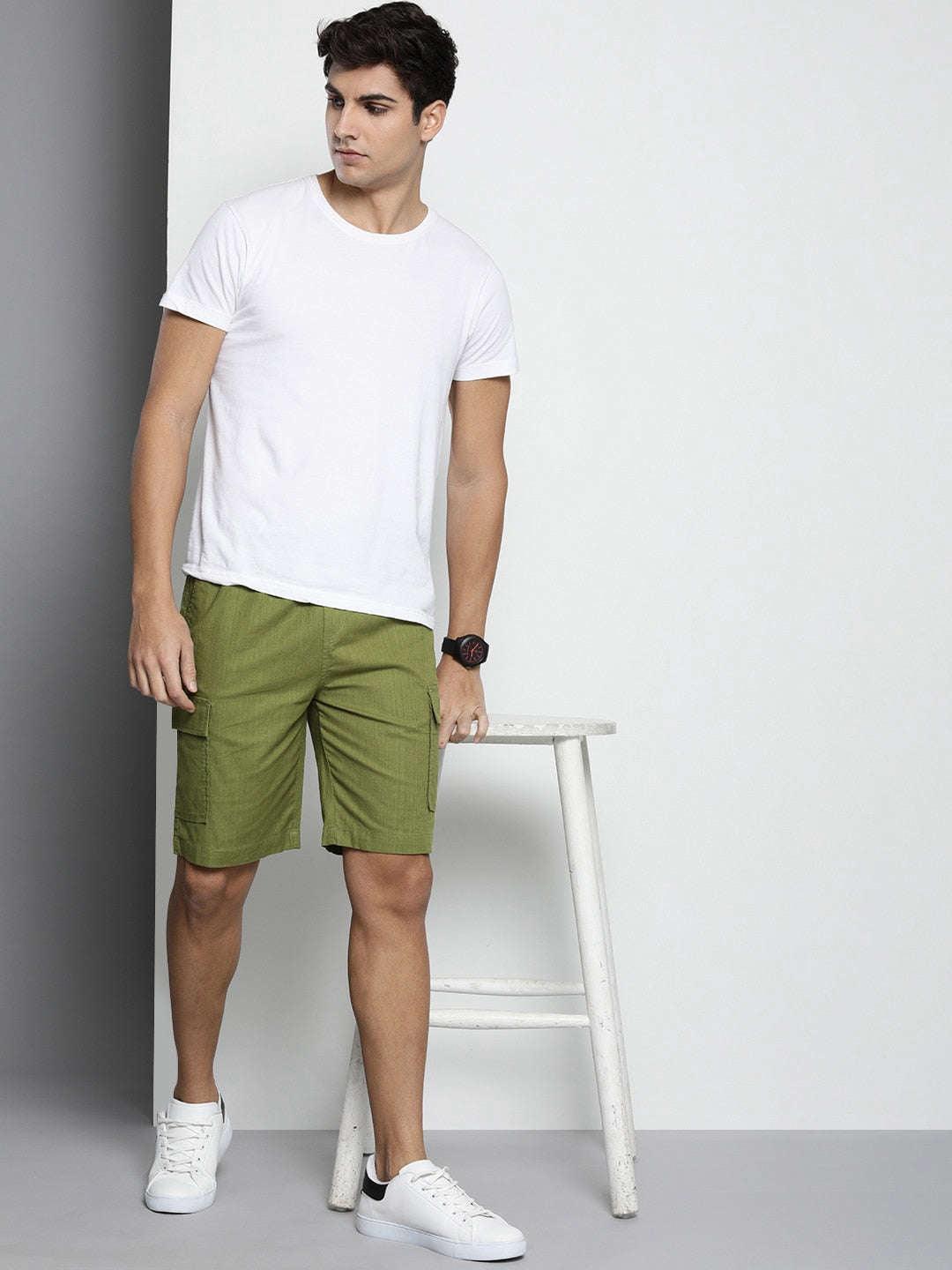 Men's Linen Cargo Shorts