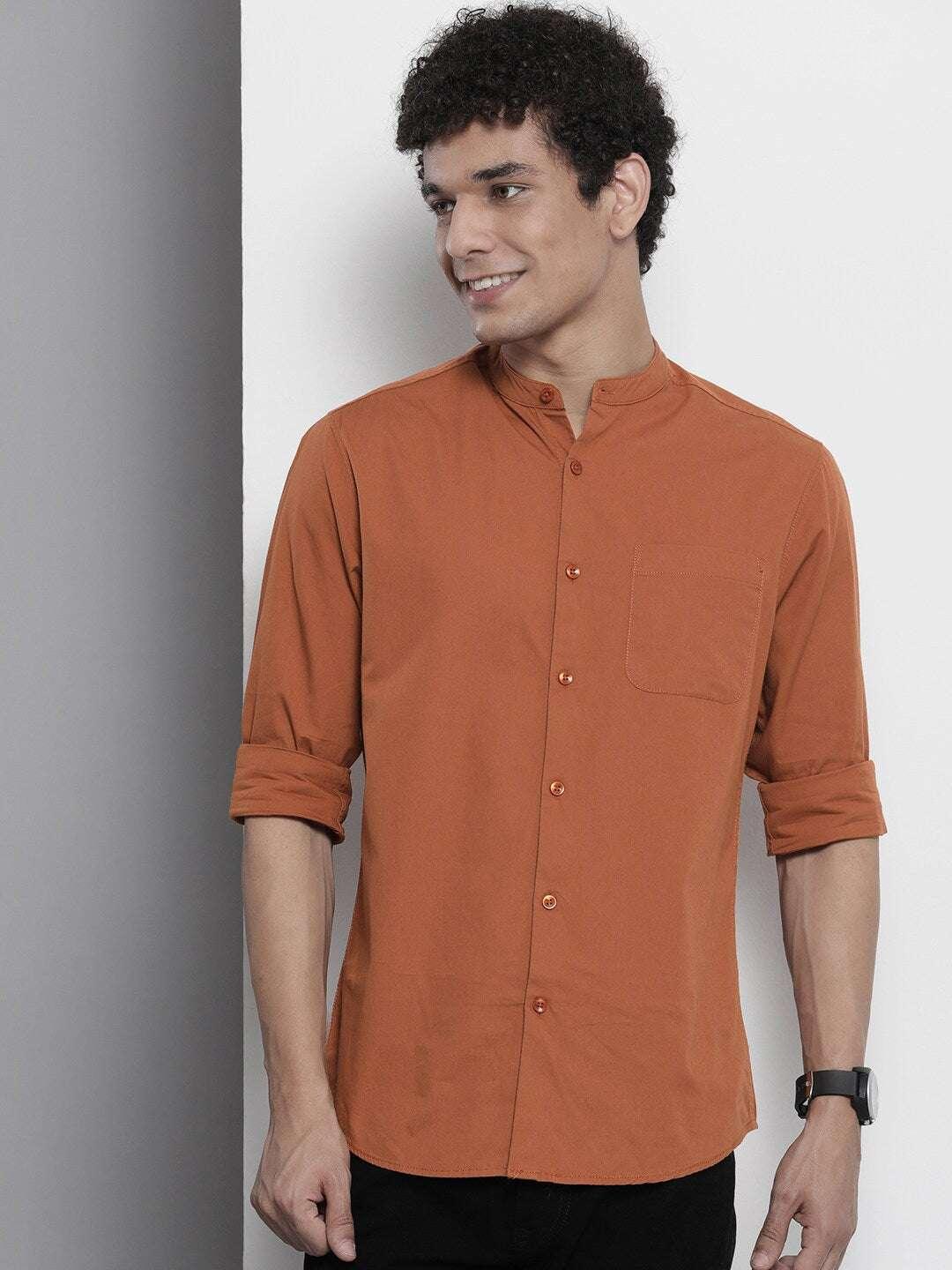 Men's Solid Regular Fit Shirt