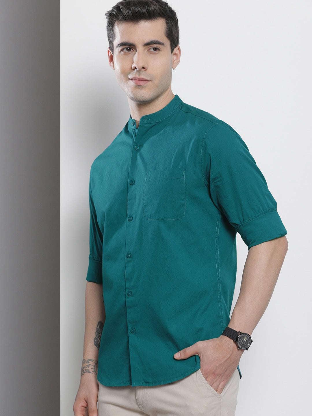 Men's Solid Regular Fit Shirt