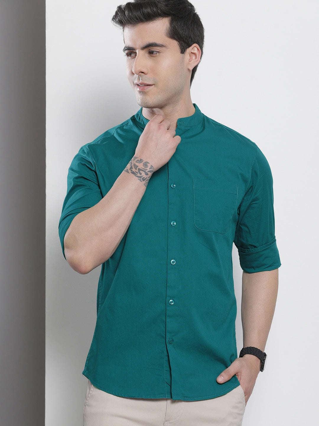 Men's Solid Regular Fit Shirt