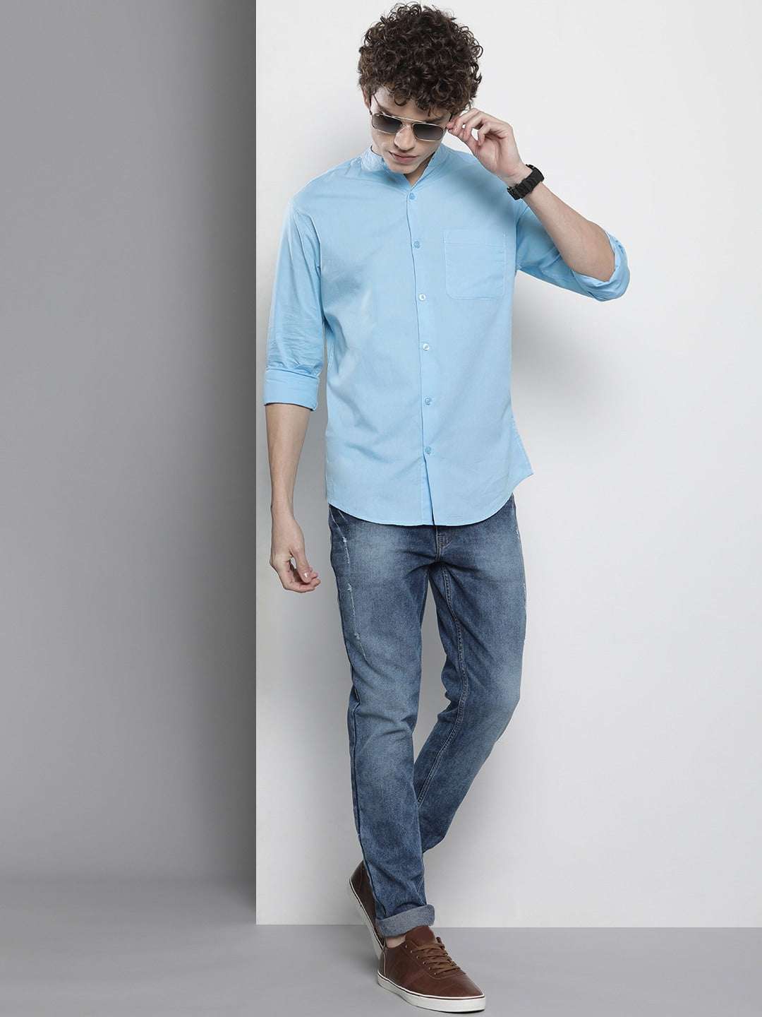 Men's Solid Regular Fit Shirt