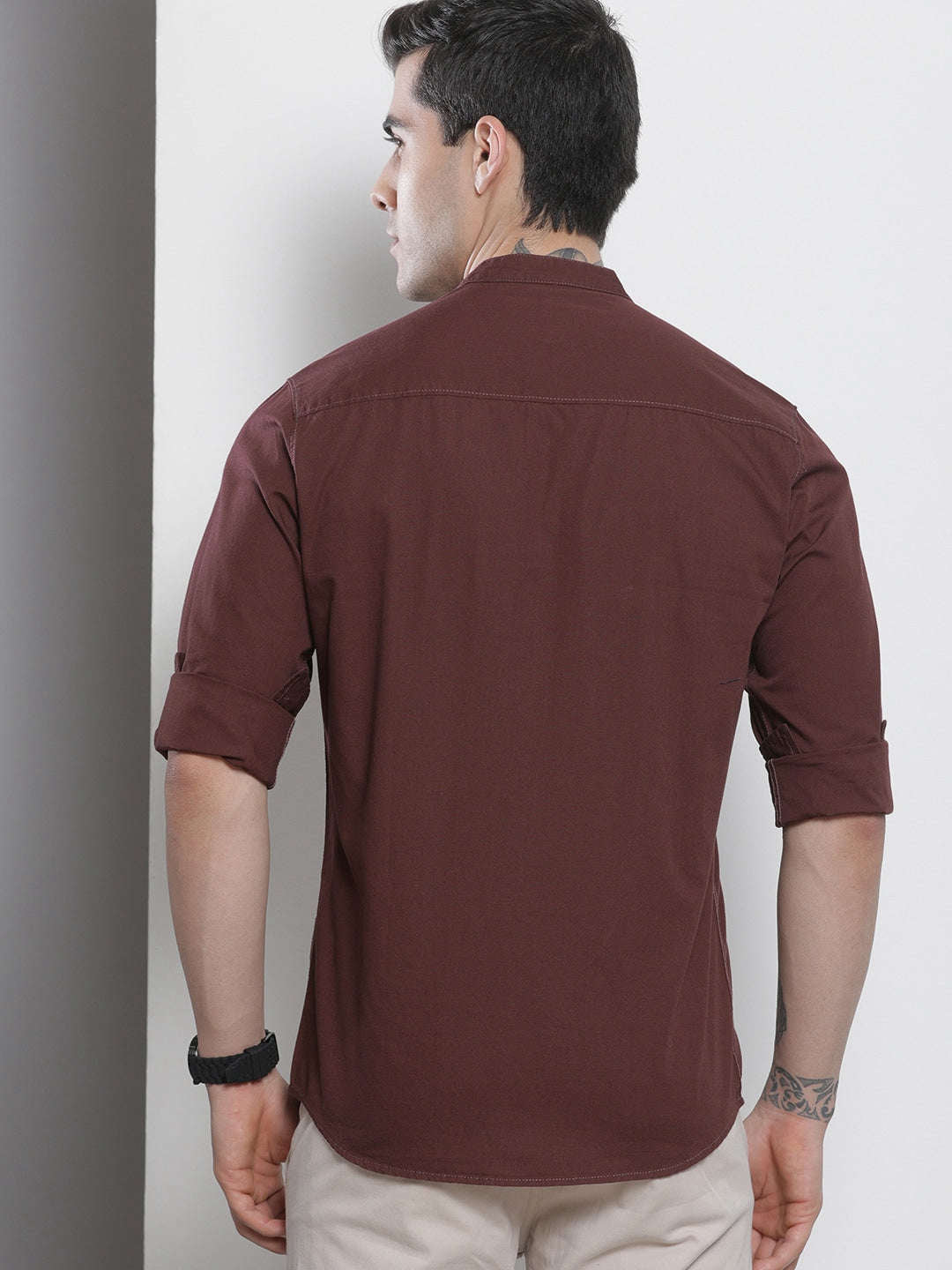 Men's Solid Regular Fit Shirt