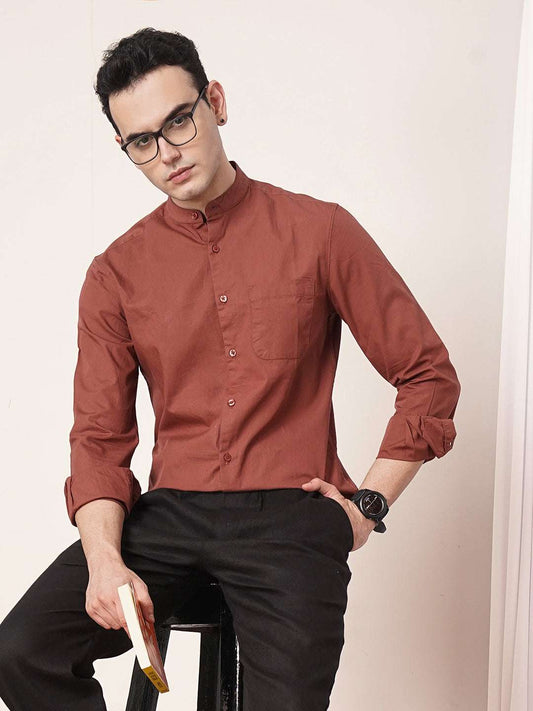 Men's Solid Regular Fit Shirt