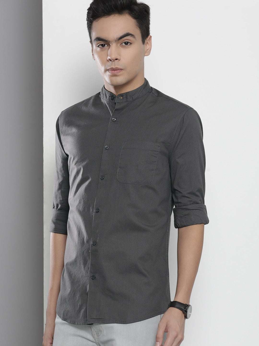 Men's Solid Regular Fit Shirt