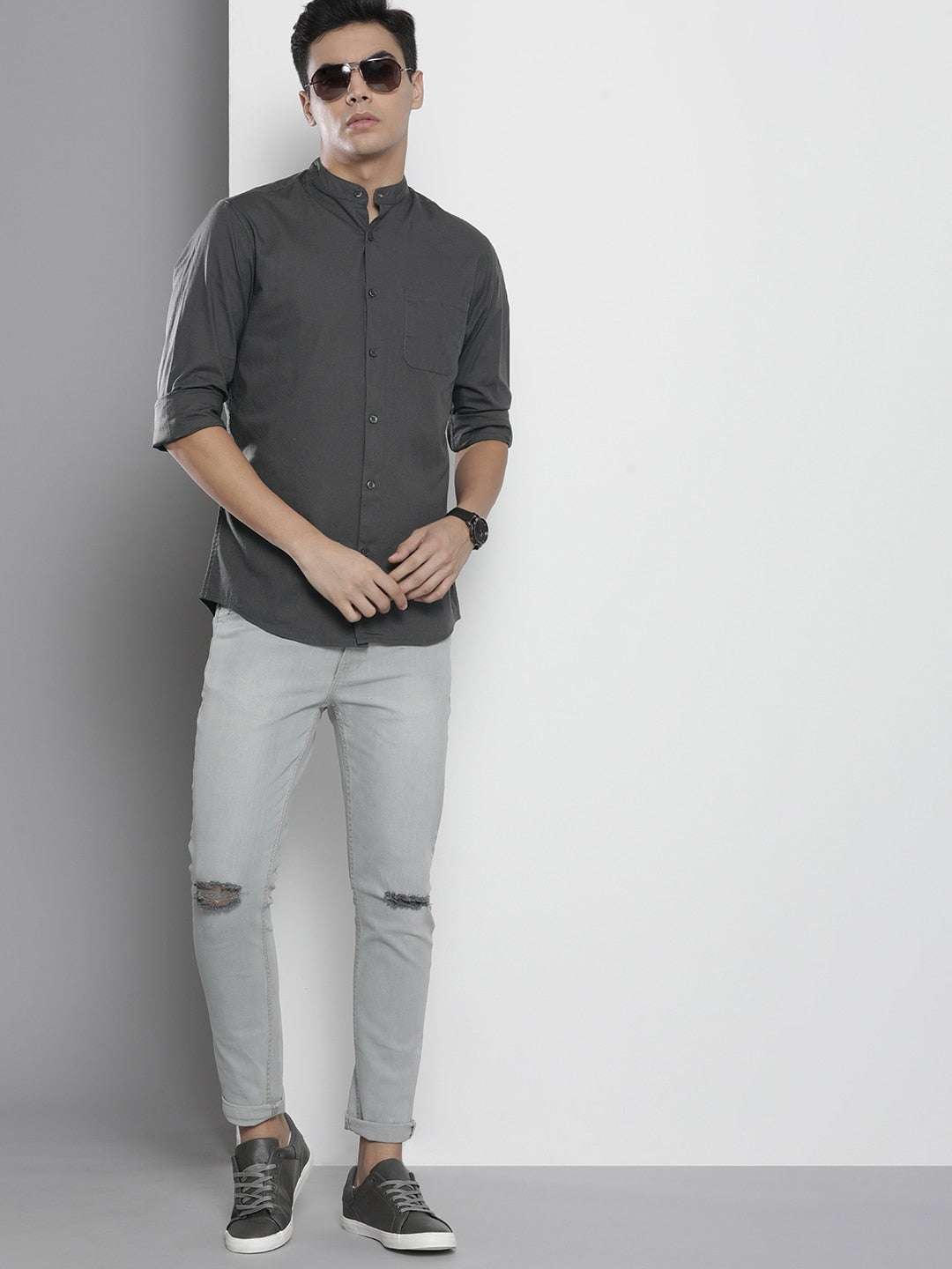 Men's Solid Regular Fit Shirt