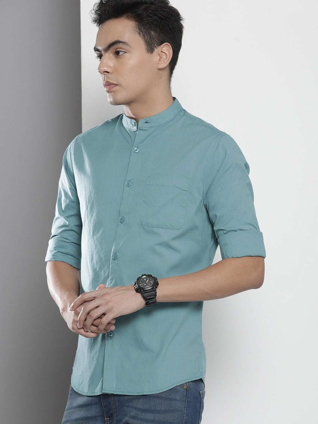 Men's Solid Regular Fit Shirt