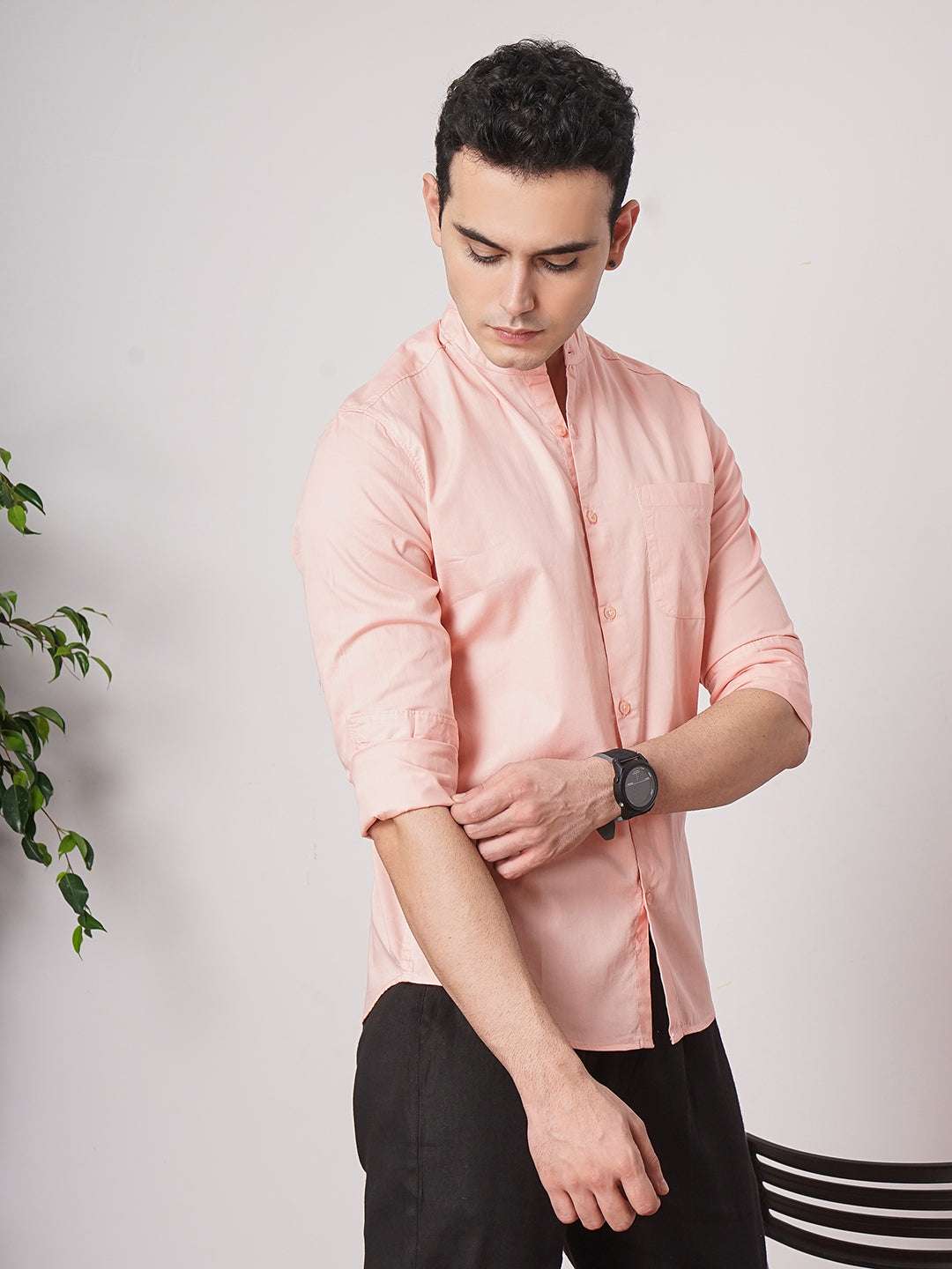 Men's Solid Regular Fit Shirt