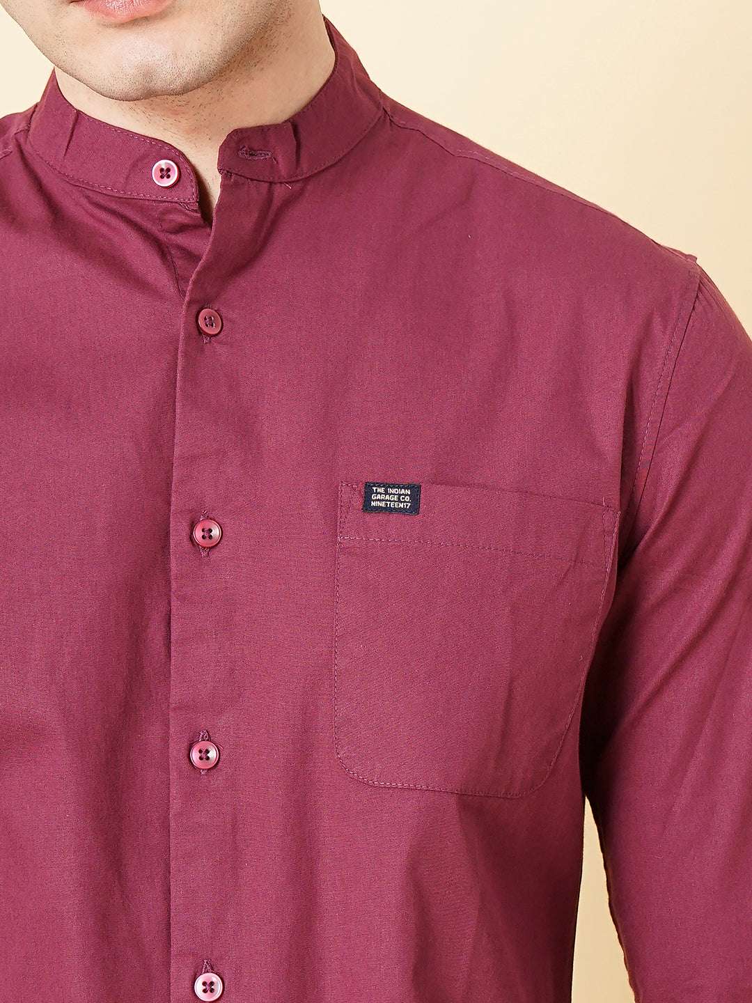 Men's Solid Regular Fit Shirt