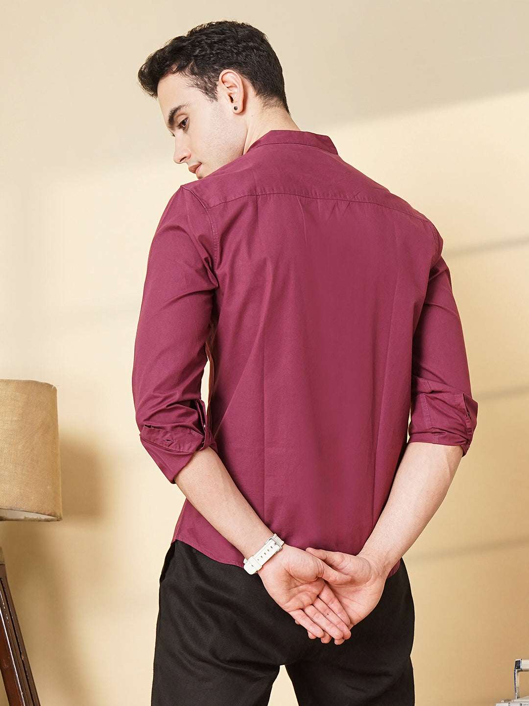 Men's Solid Regular Fit Shirt