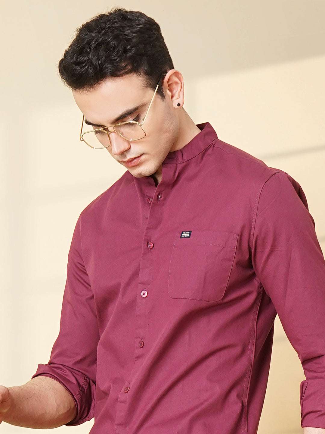 Men's Solid Regular Fit Shirt