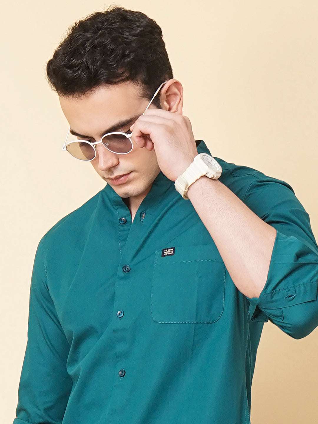 Men's Solid Regular Fit Shirt